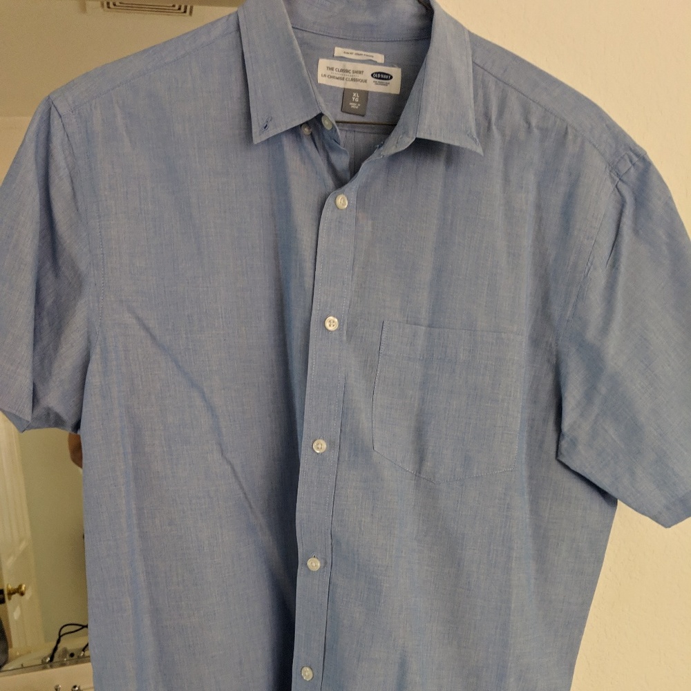 OLD NAVY | Slim Fit Classic Shirt Sleeve | Blue